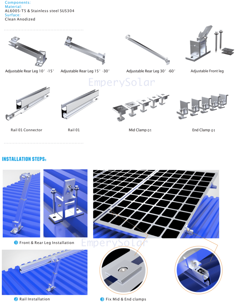 Solar Roof Mounting Bracket