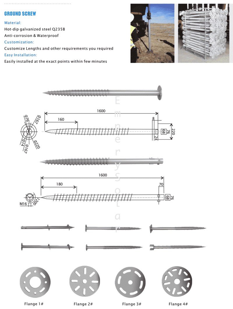 Ground Screws Solar Power